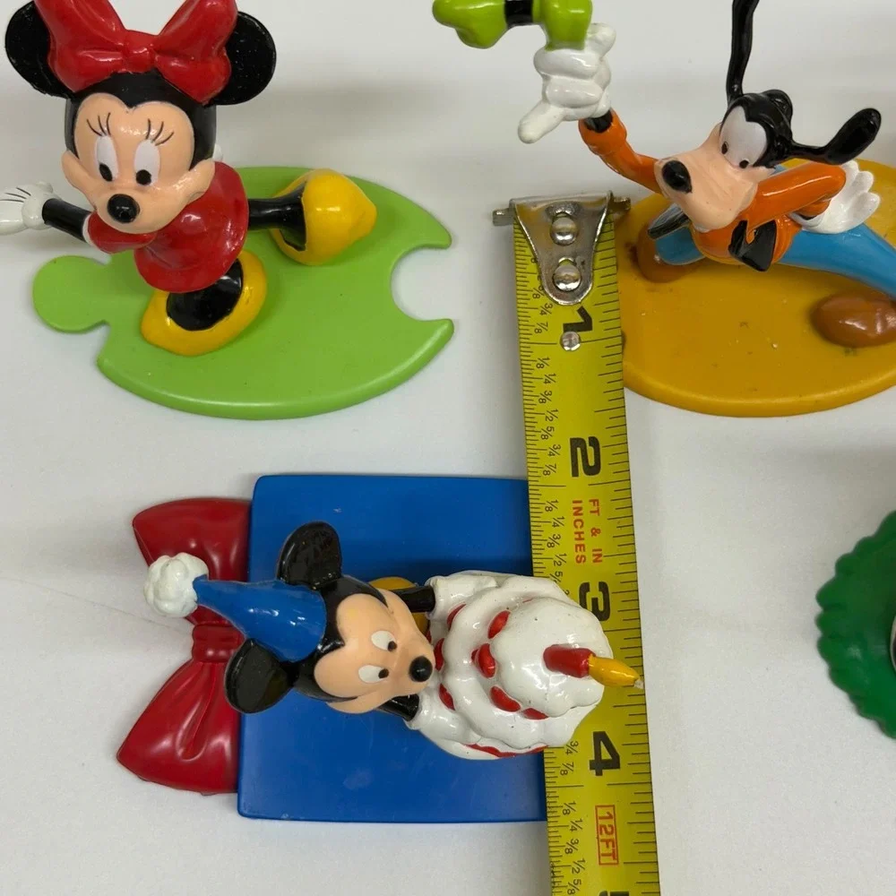 Disney Mickey Mouse Friends Figurine Lot Goofy Donald Minnie Vintage Used